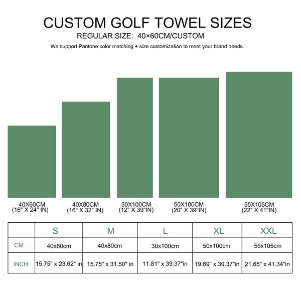 Custom Logo Design Golf Towel High Quality Microfiber Golf Towel