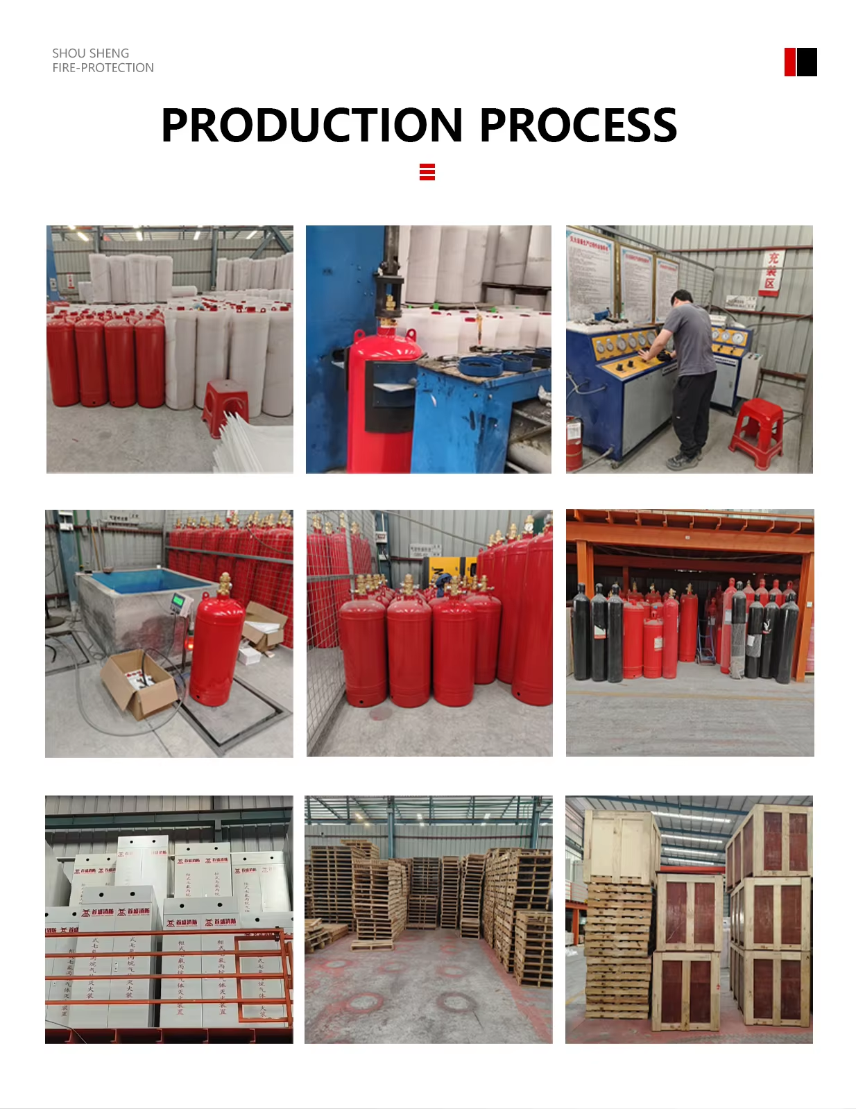 Pre-Engineered IG55 Inert Gas Fire Suppression System with 80L Cylinder Volume and 30MPa Working Pressure for Enclosed Flooding