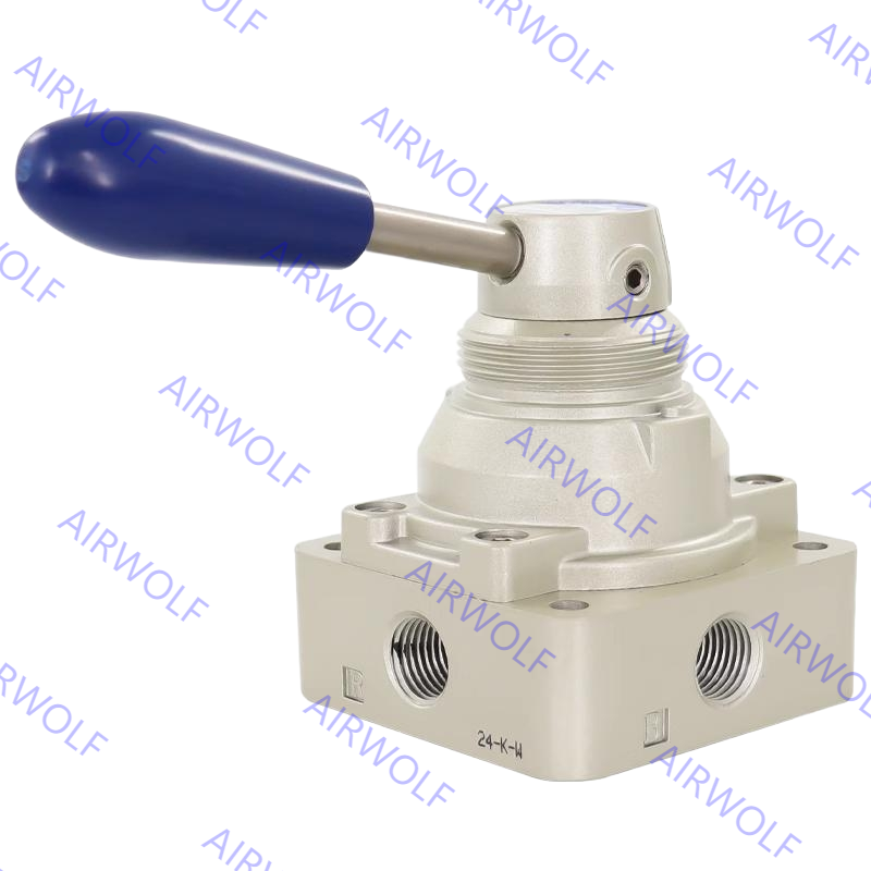 4HV210-06/08(L), 4HV230-06/08(L), 4HV310-08/10/15(L) AIRTAC 4HV Series 4/2 way 4/3 way Hand Lever Valve 1/8, 1/4, 3/8, 1/2