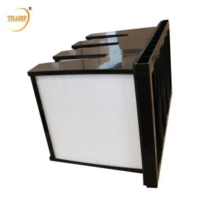 HVAC System Clean Room V Bank Air Filter With ABS Plastic Frame