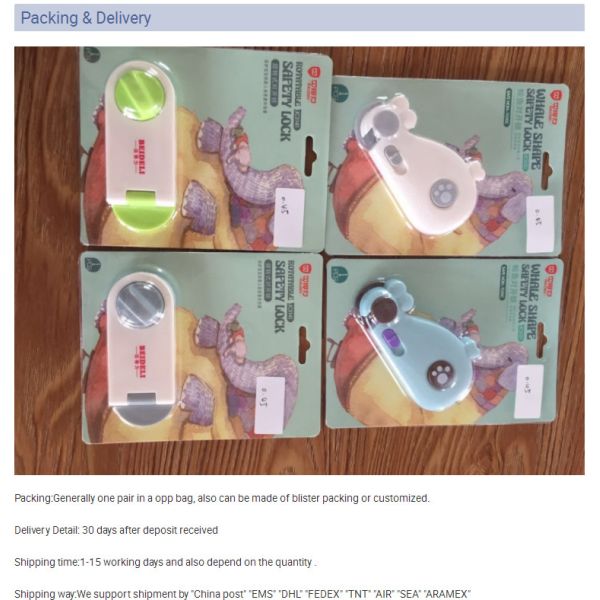 Baby Safety Window Locks Lovely Soft Slide Plastic Child Protection