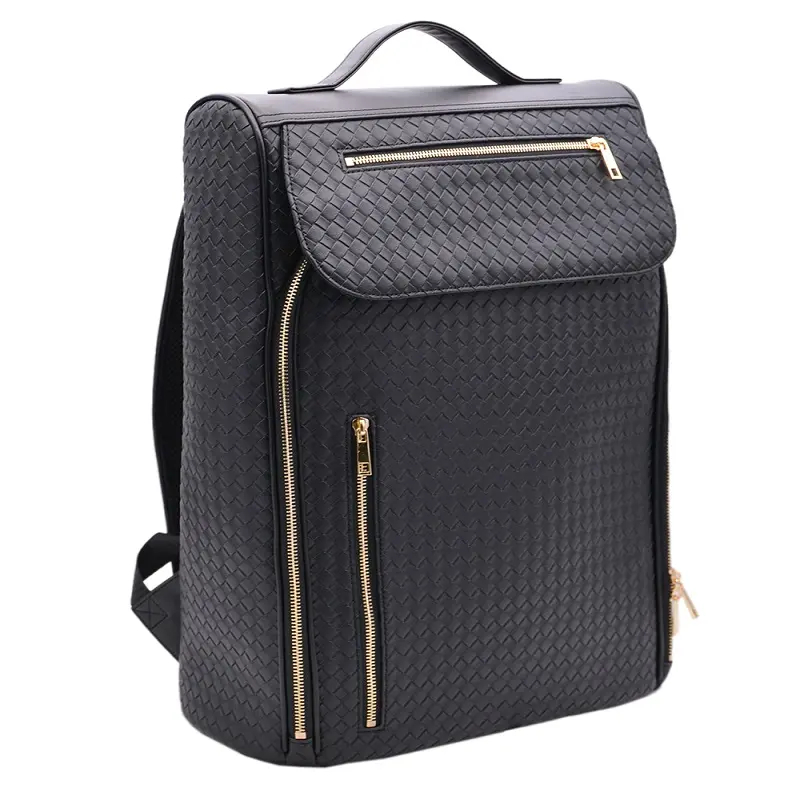 PU стильного нового дизайна изготовленный на заказ кроет кожей рюкзак дела ноутбука перемещения людей случайный на открытом воздухе