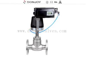Fluxo regulado Globo regulado Valva de assento com flange Fim para vapor