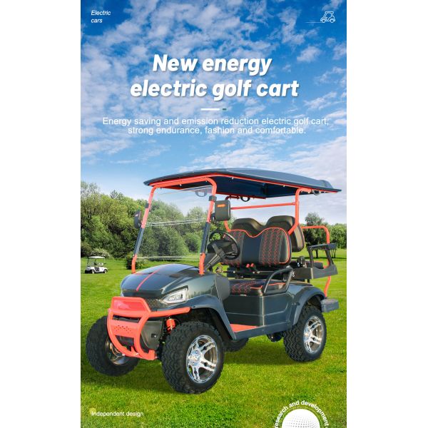 Street Legal 48V 150 AHLithium Battery Solar 4Seaters Off Road Electric S Golf Cart Buggy dot windshield
