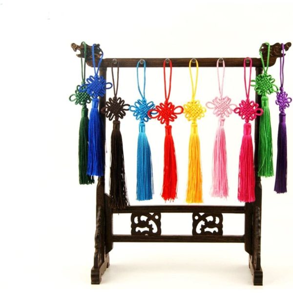 Cute Pom Pom Tassel Boho Purse Charms For Handbags Backpack Keyring Keychain Waist Chain For Women