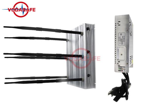 Jammer de controle remoto 15W RF do sinal do zangão potência de saída cada peso da faixa 10kg