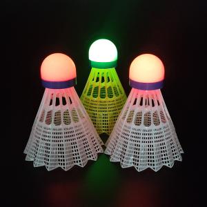 Colorful Red Green Light LED Badminton Shuttlecock Lasting