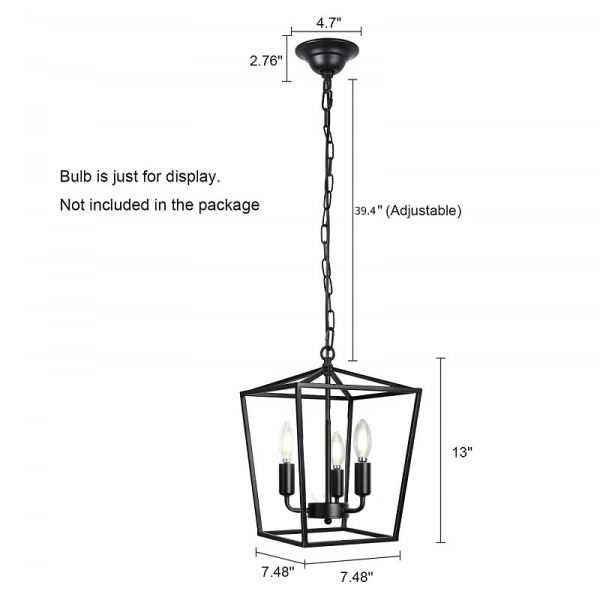 Industrial Pendant Lights Black Loft Home Decoration Lamp kitchen island lights Vintage Pendant Lights(WH-VP-104)