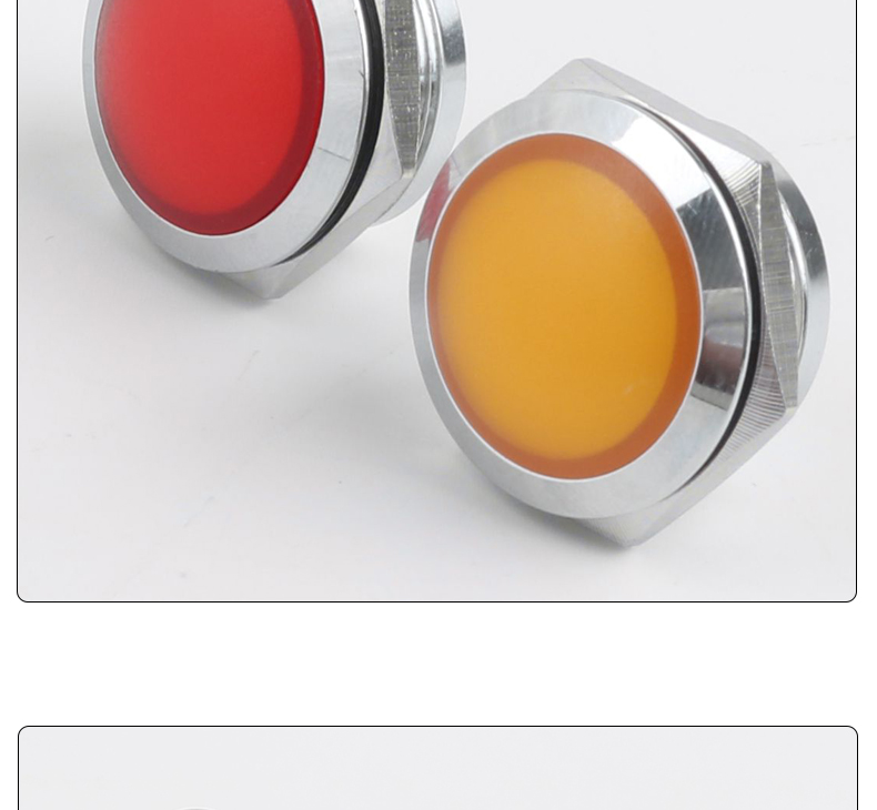 22mm Spherical Metal LED Indicator Lamp 24V 220V Solder Pin Industrial Signal Light Red Green Yellow Blue White
