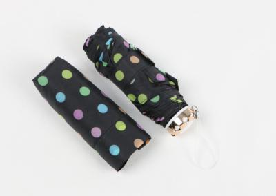 Ultra Mini 5 Fold Compact Travel Umbrella 190T Pongee With Full Color Printing