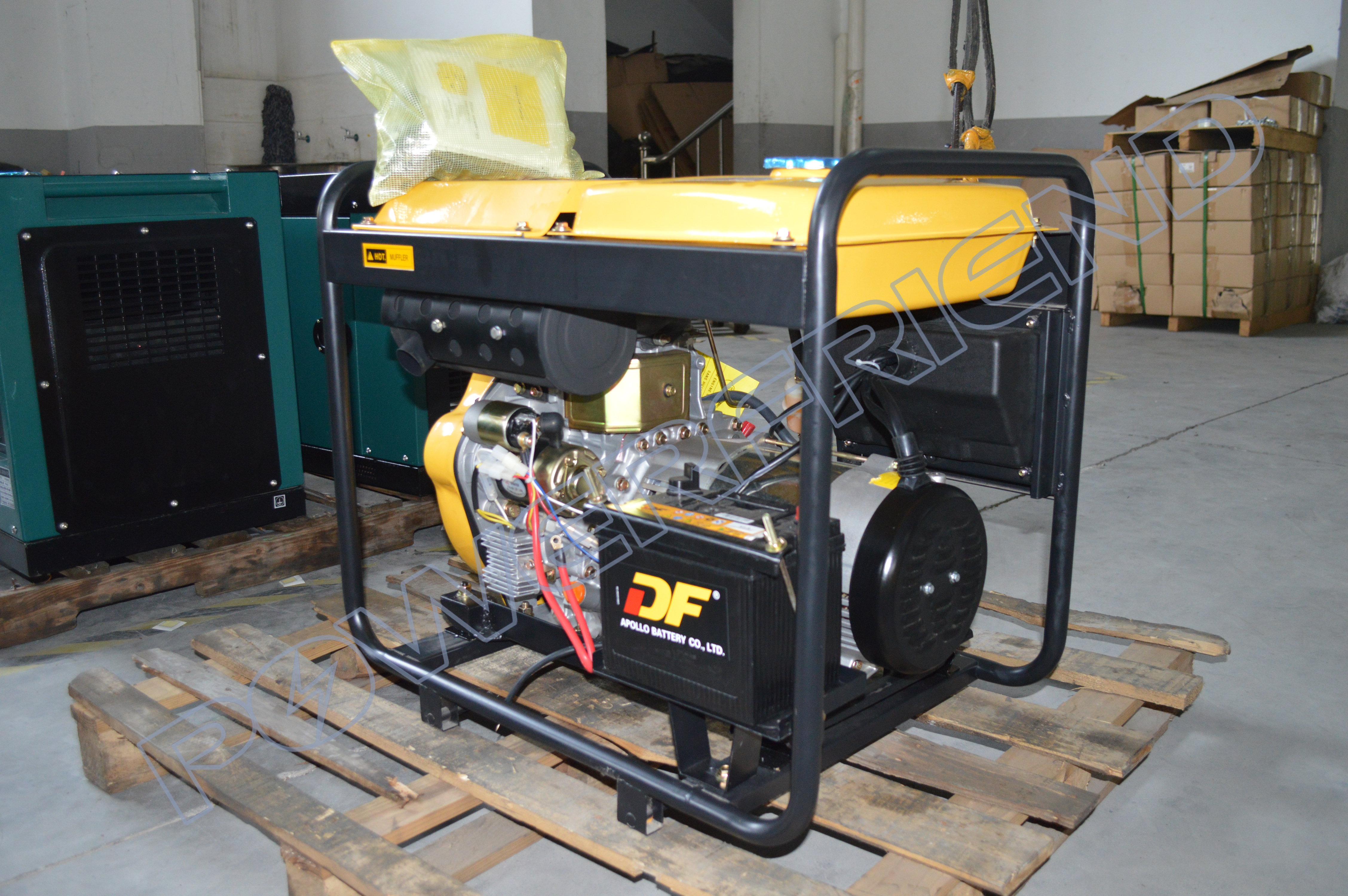 Генератор Хомеузе 7ква 7кв охлаженный воздухом дизельный, открытый тип генератор дизеля