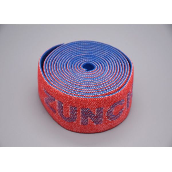 Jacquard Raised Logo Customized 35mm Loose Elastic Band For Clothing
