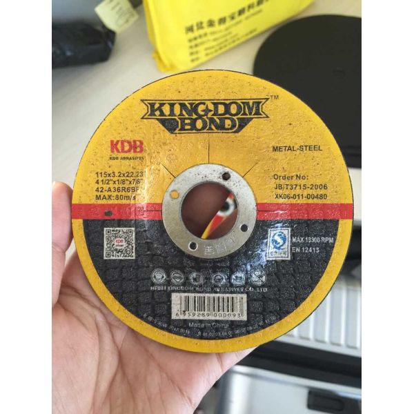 kingdom bond grinding wheel&cutting wheel 115*3.2*16mm for atsinless steel