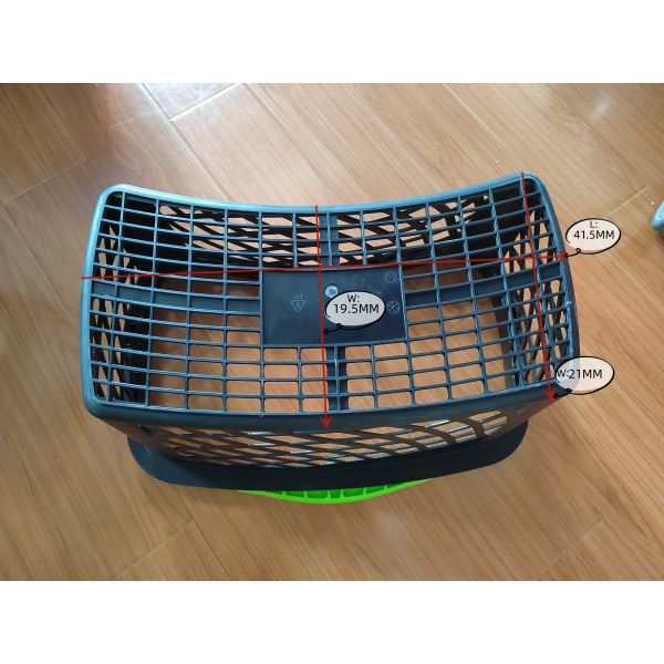 Single Handle Cosmetic Retail Shopping Plastic Basket For Supermarket