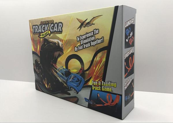 25  Dinosaur Car Track Toys For Kids 2 Big Loops , Slot Car Race Track Sets