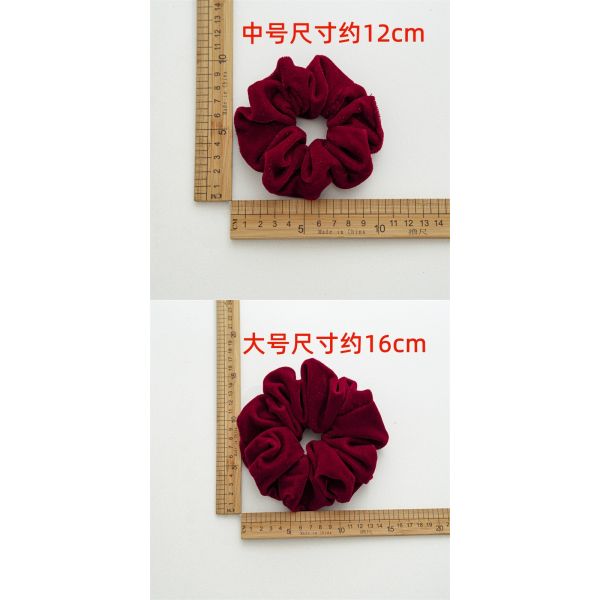 Autumn winter velvet covered beaded hair scrunchies stars accessories all tie hair bright silk bands