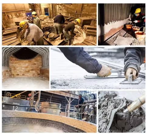 Industrial Low Cement Refractory Castable For High Temperature Furnace