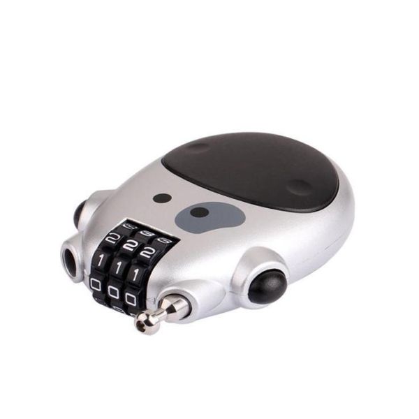 Hot Selling Rarlux F8106 ABS Outdoor 50mm Cute Telescopic Combination Code Padlock for Helmet Luggage Rack