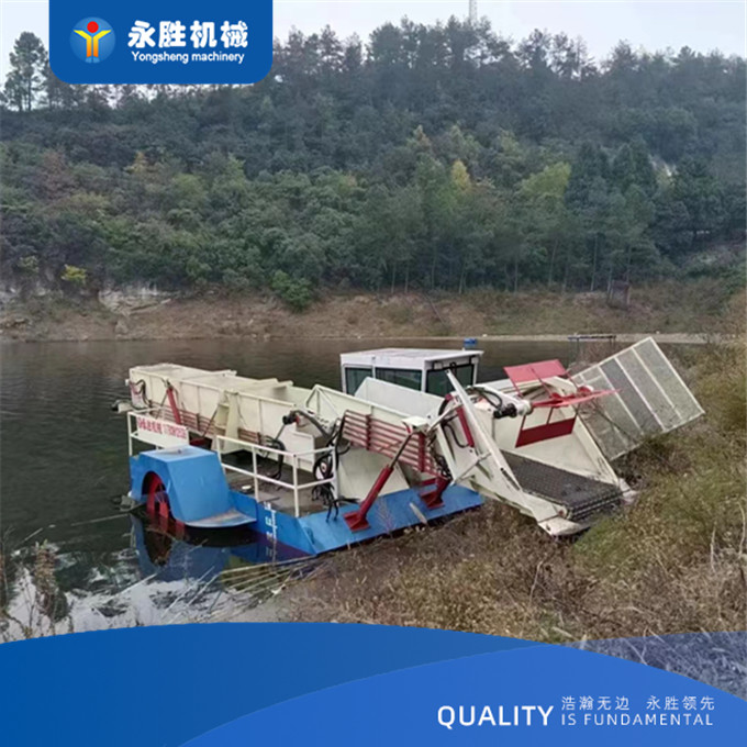 7 кубических Cwater Hyacinth Harvester Machine Цена собирать и очистить речные водоёмы