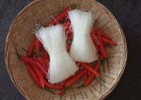 0,25 kilogrammes en verre mince mince de vermicellis blancs Bean Thread de Longkou