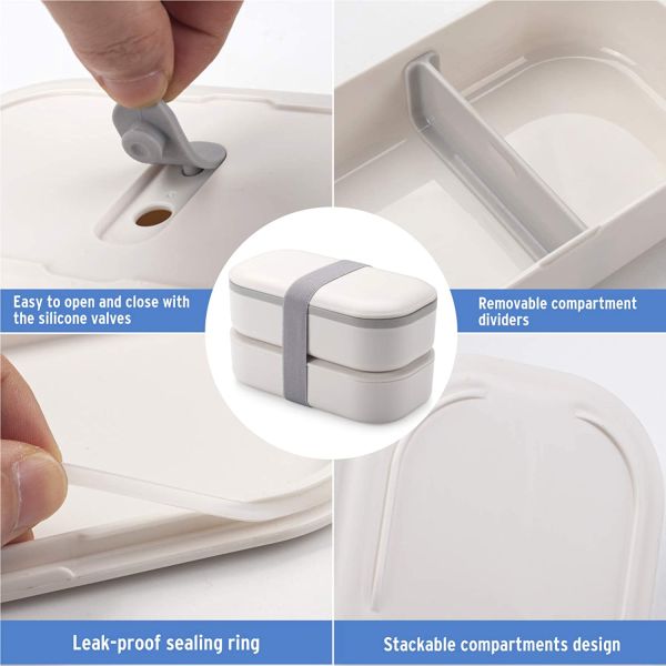 Stay Eco-Friendly on Your Picnic with our 2-Layer Organic BPA Free Plastic Lunch Box