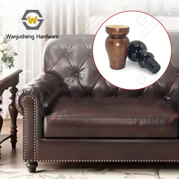 Gourd TV Cabinet Legs Sofa Legs Solid Wood Furniture Support Legs Furniture Accessories Increase Height