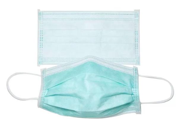 White Disposable Non Woven Face Mask To Prevent Flu 3 Ply Water Resistance