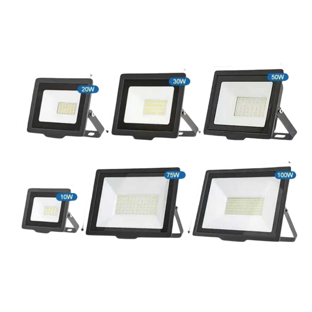 High Power 50W 100W IP65 LED Flood Light for Outdoor Stadium Lighting Wireless Color White