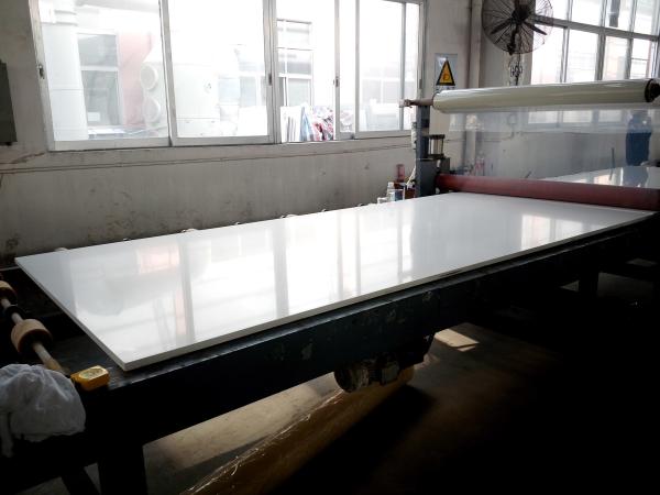 Pure White Solid Stone Countertops For Kitchen Cabinet Quartz Material