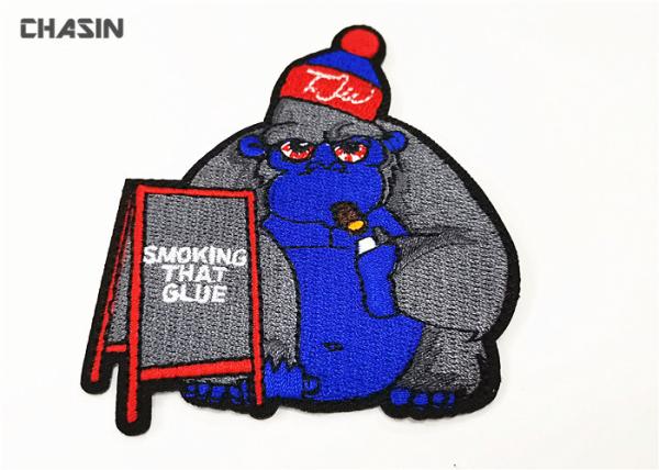 Iron - On Clothing Embroidery Back Patches Twill Fabric Laser - Cut Border
