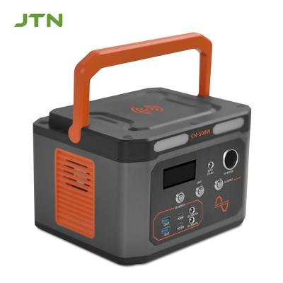 Wireless Charging Solar Panel Powerstation Generator 500Wh For Camping