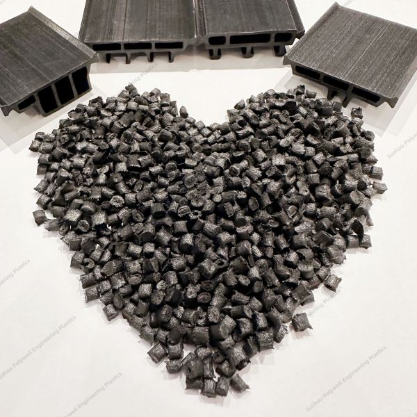 Extruding Grade Thermal Break Material Engineering Plastics Polyamide Nylon 66 Black Pa66 Granules