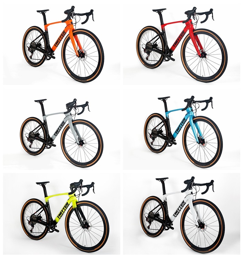 велосипед дороги углерода велосипеда 12S гравия волокна углерода 45cm 48cm 51cm 54cm