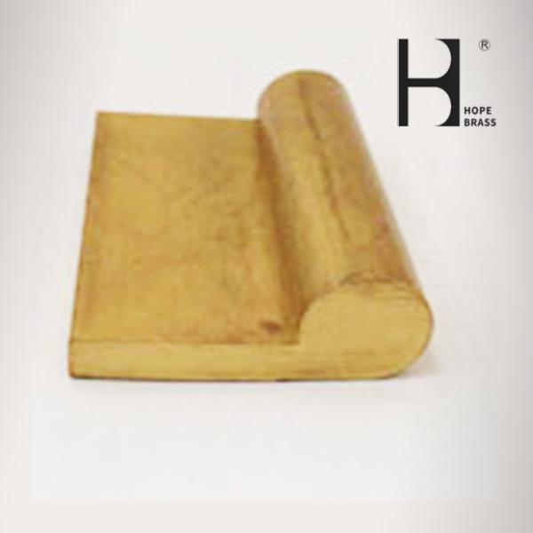 Smooth Surface Brass Extruded Sections , Anti Aging Brass Door Latch