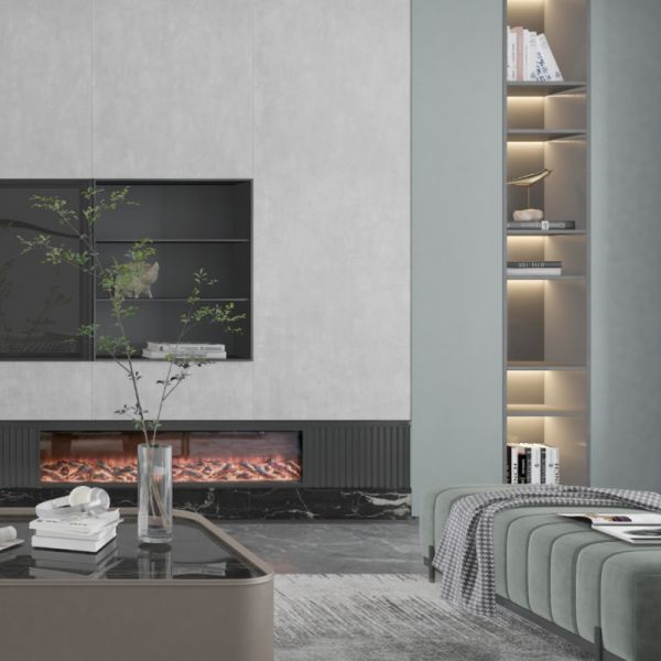 2 Pattern White Polished Porcelain Floor Tiles