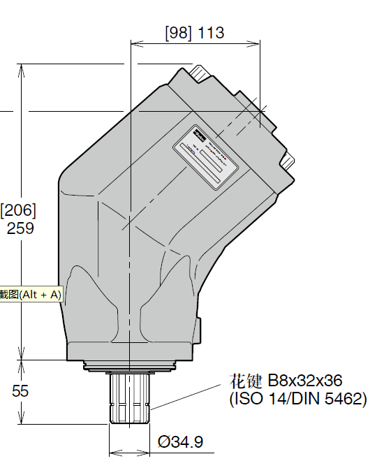 Parker Truck Hydraulic Parts F1 Series Quantitative Motors HY30-8200/CN