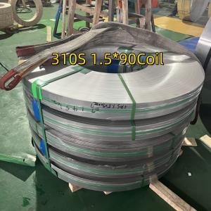 310S DIN1.4845 bobina de aço inoxidável 2B acabado laminado a frio 1,5 mm 90 mm