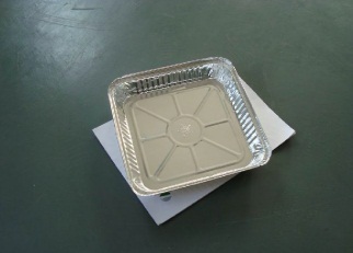 Square Aluminium Foil Container H24 Lubricated Surface For Food Takeout