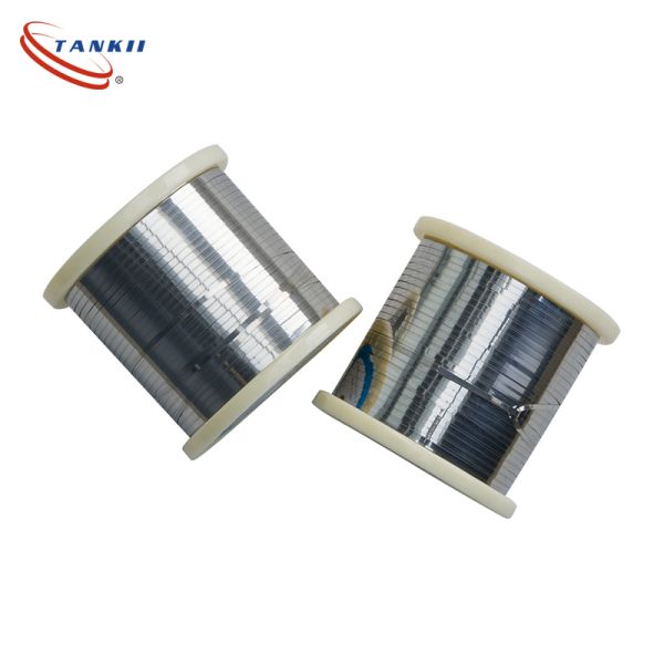 High Temperature 0.1*3mm NiCrA / Alloy A /Nichrome 80 Ribbon Wire For Plastic Bag Sealing Machine Heating Strip