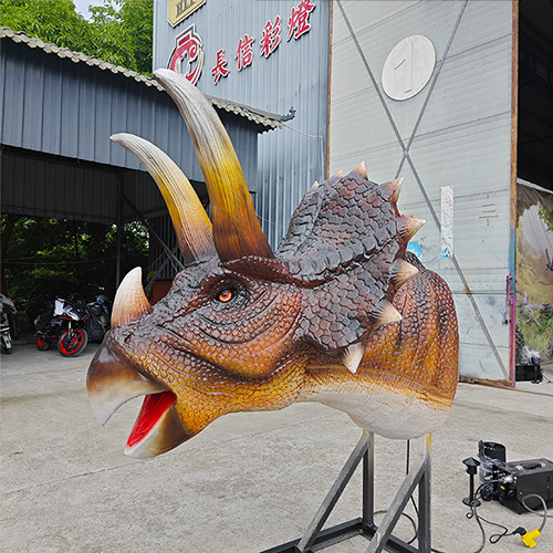 Dino Head Decoration Wall Mounted Animatronic Half Body Dinosaur Model