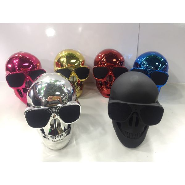 Ghost Head Skull Design Bluetooth Speakers Heavy Bass USB Private Model 500mAh Battery