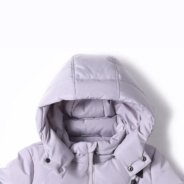 Bilemi Boys Solid Long Hooded Fashion Duck Down Jacket Baby Snowsuit Kids Winter Coat