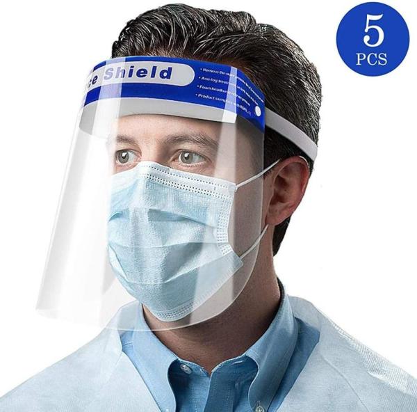 Nylon Elastic Band Medical Face Shield  Skin Friendly Sponge Strong Transparency