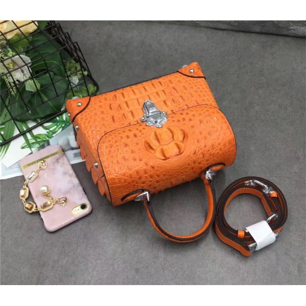 Fashion Designer Genuine Crocodile Skin Female Small Purse Studs Handbag Exotic Alligator Leather Lady Shoulder Bag