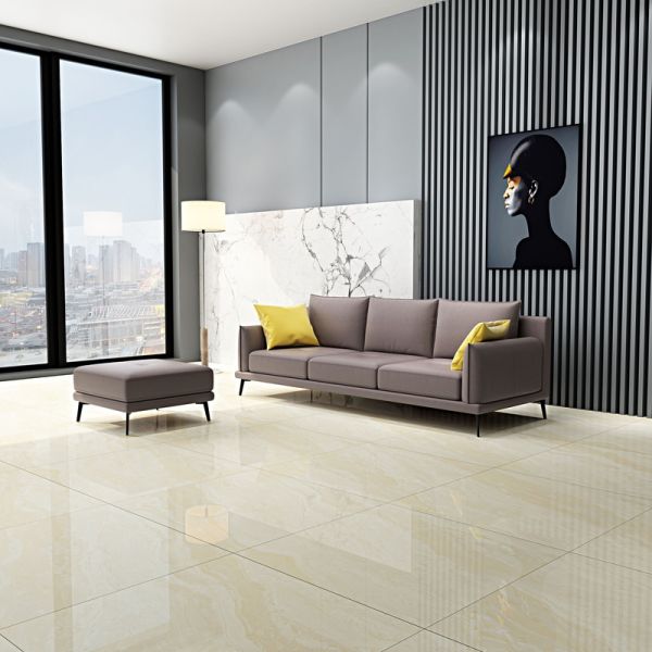 Wear resistant Stone Look Porcelain Tiles for Indoor Outdoor Modern Floor