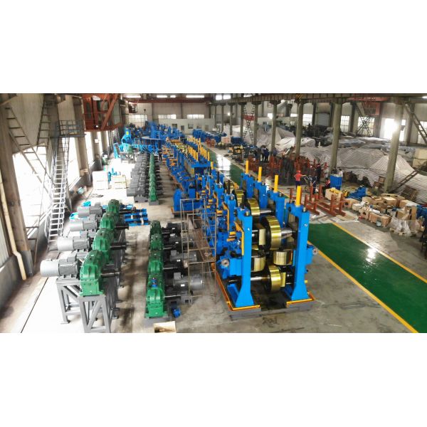 Hot Dipped Galvanzied Steel Pipe Mill , Roll Forming Equipment