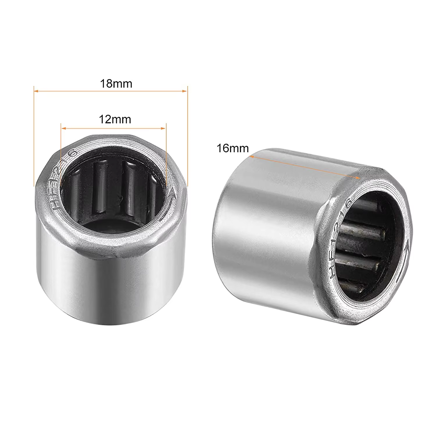 HF1216 High Quality Open One Way Needle Roller Bearing Clutch for Motorcycle 12*18*16mm