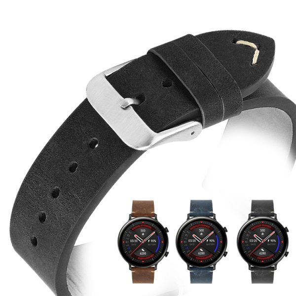 Quick-release Two-piece Leather Strap