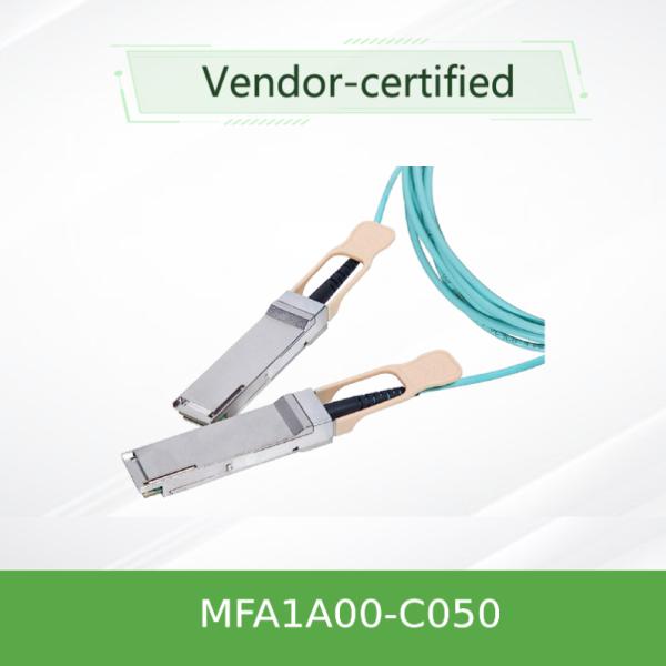 QSFP LSZH Mellanox AOC Cable Óptico Activo MFA1A00-C050 100GbE 50m nuevo y original