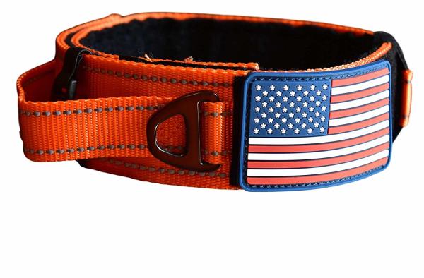 Metal Buckle Military Dog Collar Nylon Reflective K9 Quick Release Fit All Seasons